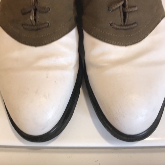 ⛳️ Nike Air Kempshell Last Comfort Saddle Brown and White Golf Cleats Size 10 - Picture 5 of 13